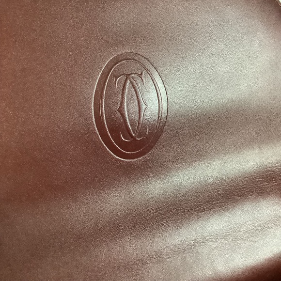 RETRO! 👜👜CARTIER Must Bordeaux Leather Handbag/Kelly Bag - Picture 9 of 13